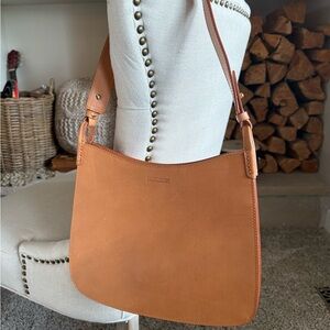 Tan Leather Shoulder Bag